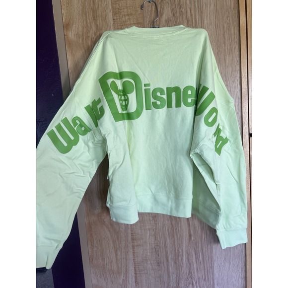 2025 Disney Parks Tinker Bell Sweatshirt 1X Green Walt Disney World Embroidery - Picture 3 of 3